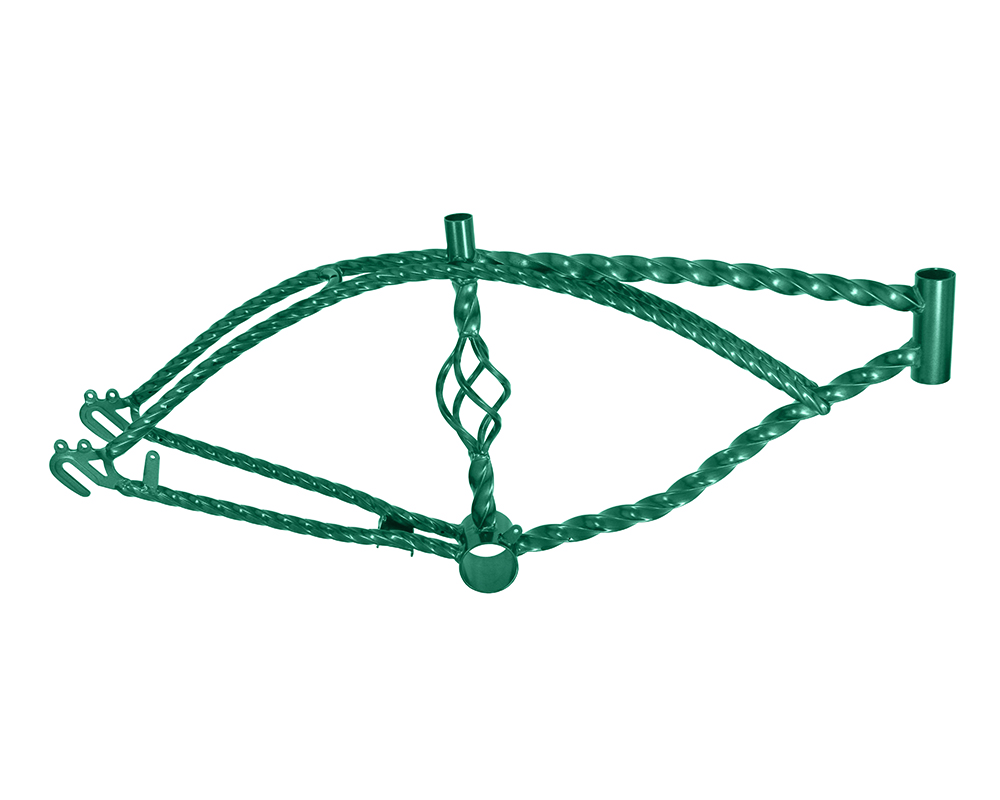 Bike 20 Cage Twisted Lowrider Frame Green.