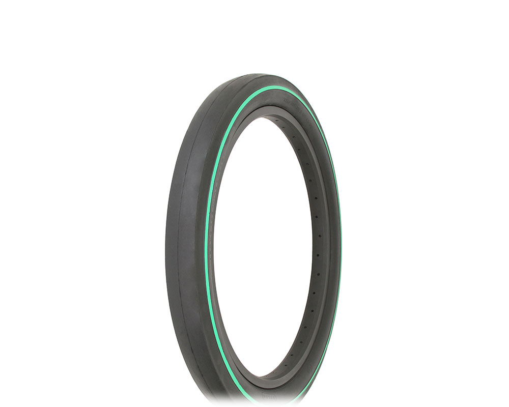 Bike Tire 20 x 2.125 Black Green Line Side Wall IA-1521.