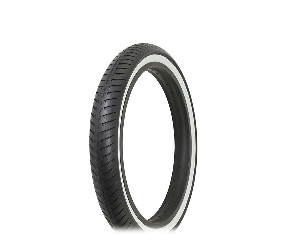 Bike Tire 20 x 3.00 Black/White Side Wall IA-2065.