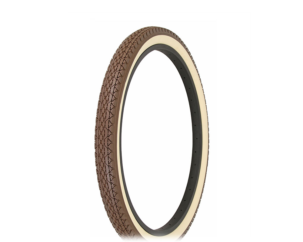  Bike Tire 24 x 2.125 Brown/Cream Side Wall HF-133.
