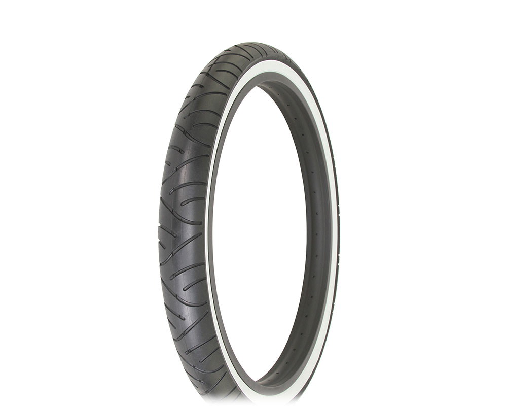 Bike Tire 24 x 3.00 Black/White Side Wall HV-5189.