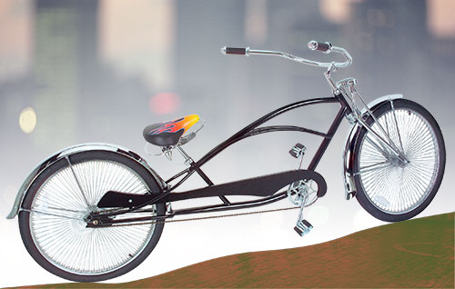 custom lowrider bike frame